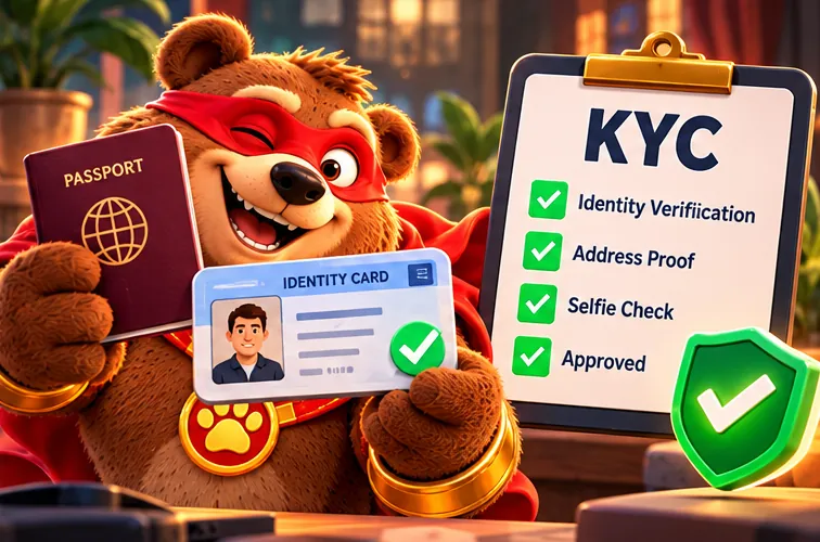 Bearo mostra passaporto e carta d'identità per la verifica KYC